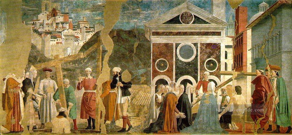 Entdeckung und den Beweis des wahren Kreuzes Italienischen Renaissance Humanismus Piero della Francesca Ölgemälde